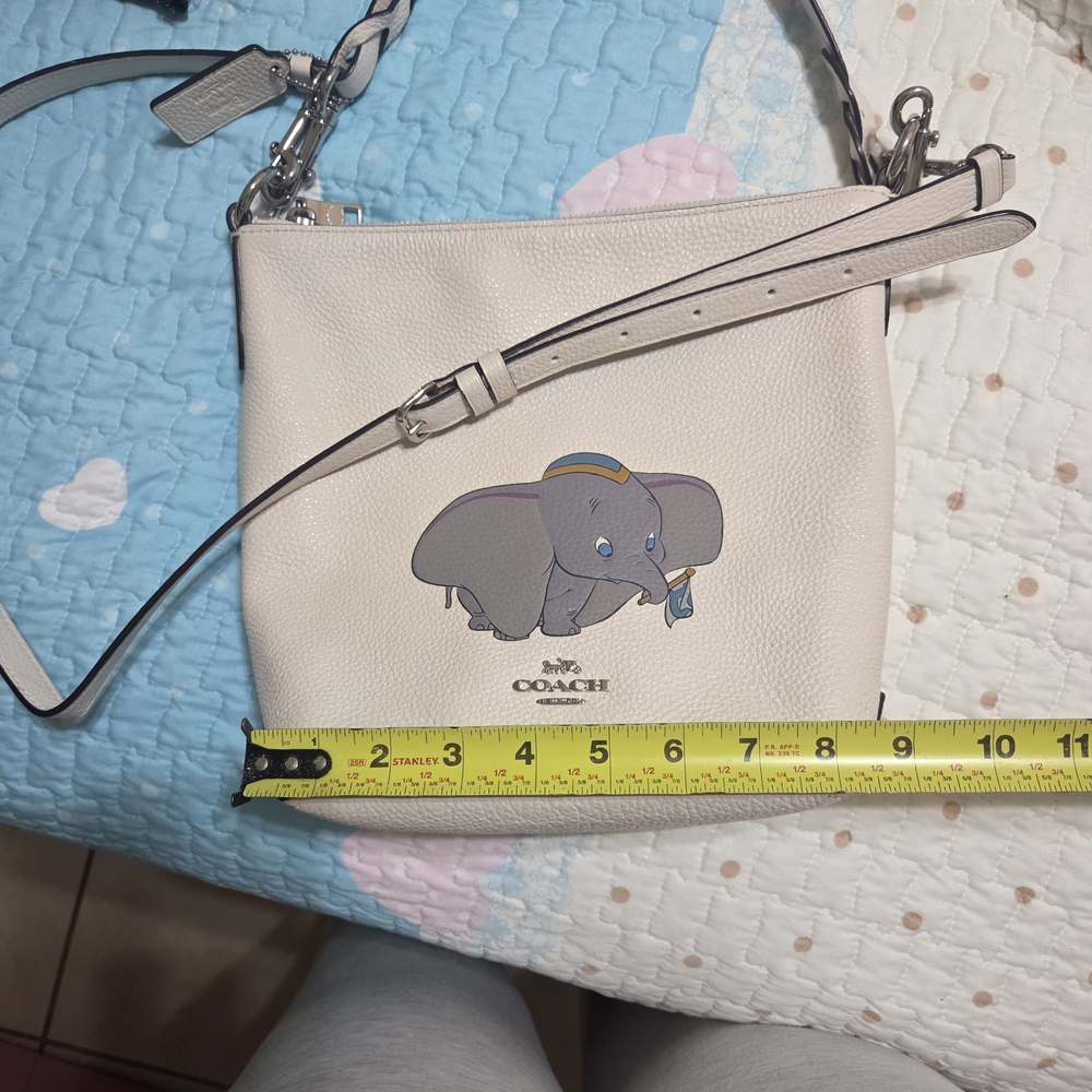 Coach Cream Crossbody Bag with Dumbo Design